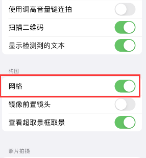 丰泽苹果手机维修网点分享iPhone如何开启九宫格构图功能 